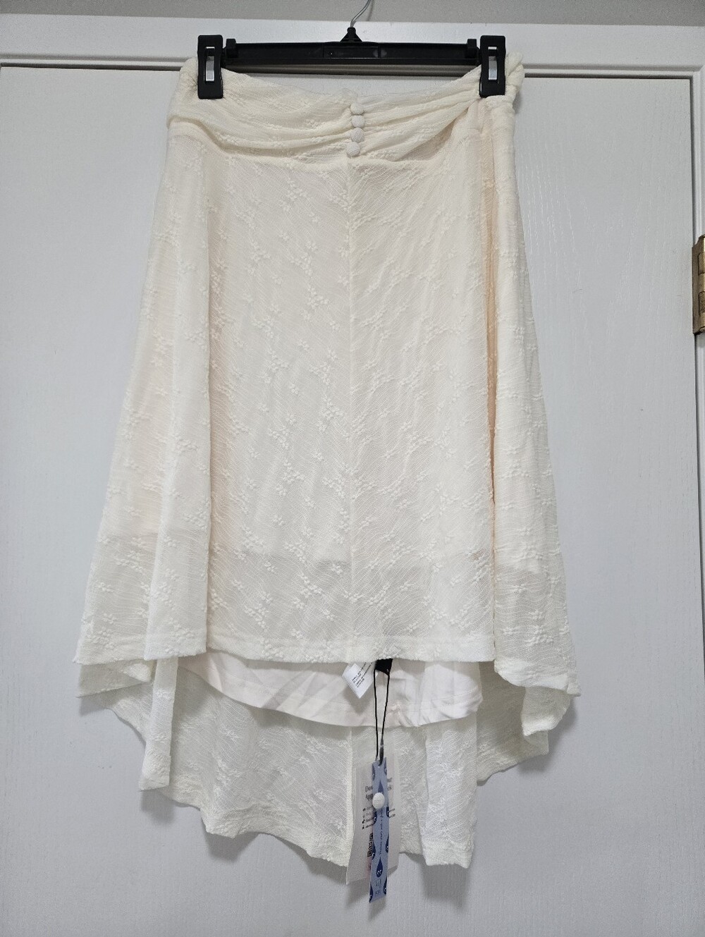 Cider Lace Ruched High-Low Skirt